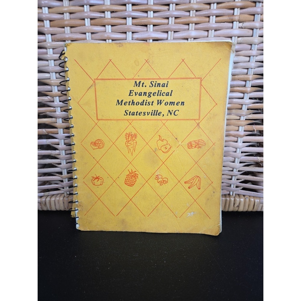 Mt. Sinai Evangelical Methodist Women Cookbook Statesville, NC Recipe Book Local
